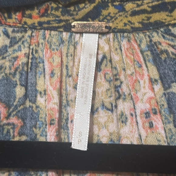 Free People Magic Mystery Long Flared Sleeve‎ V-Neck Tunic Size Small - Picture 5 of 7